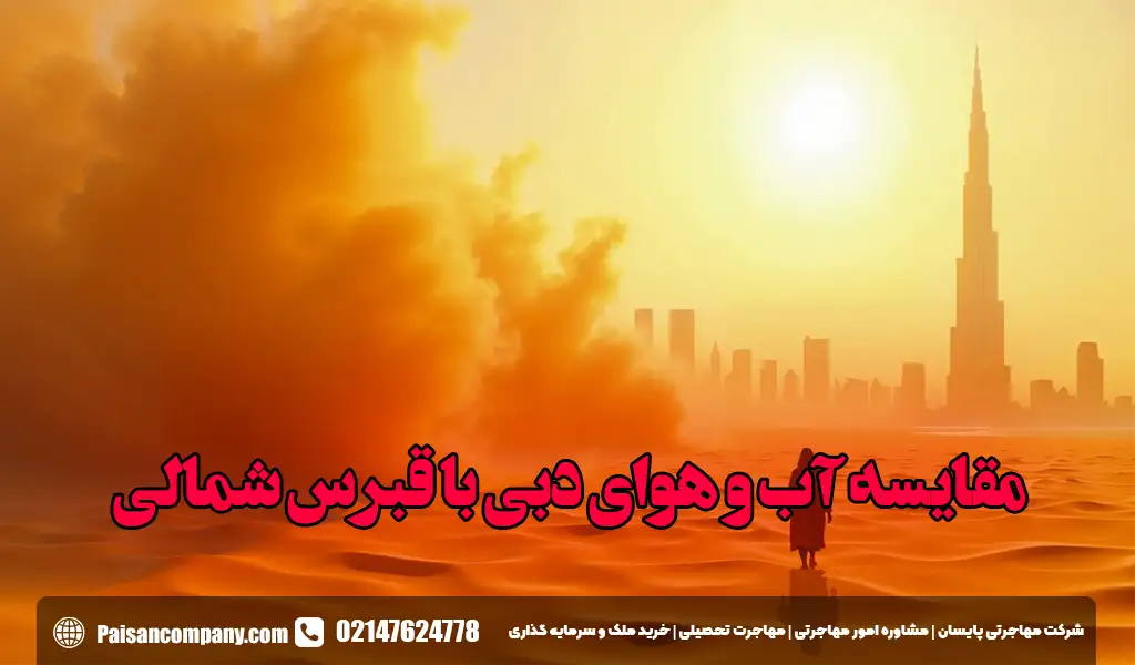 مقایسه آب و هوای دبی با قبرس شمالی